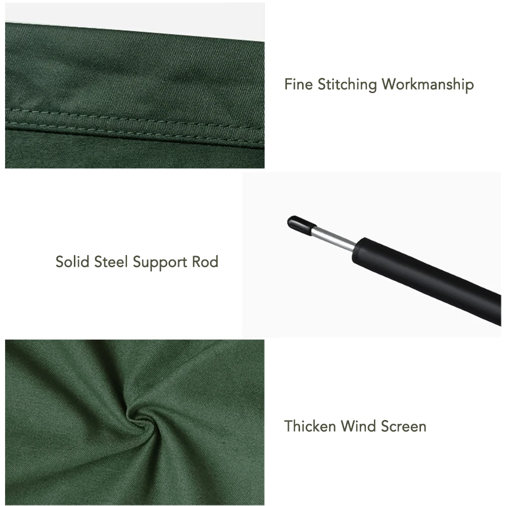 

Camping Foldable Windscreen Windproof Sidewall Portable Partition Wall Windproof Array Screen for Garden Charcoal Grill Picnic