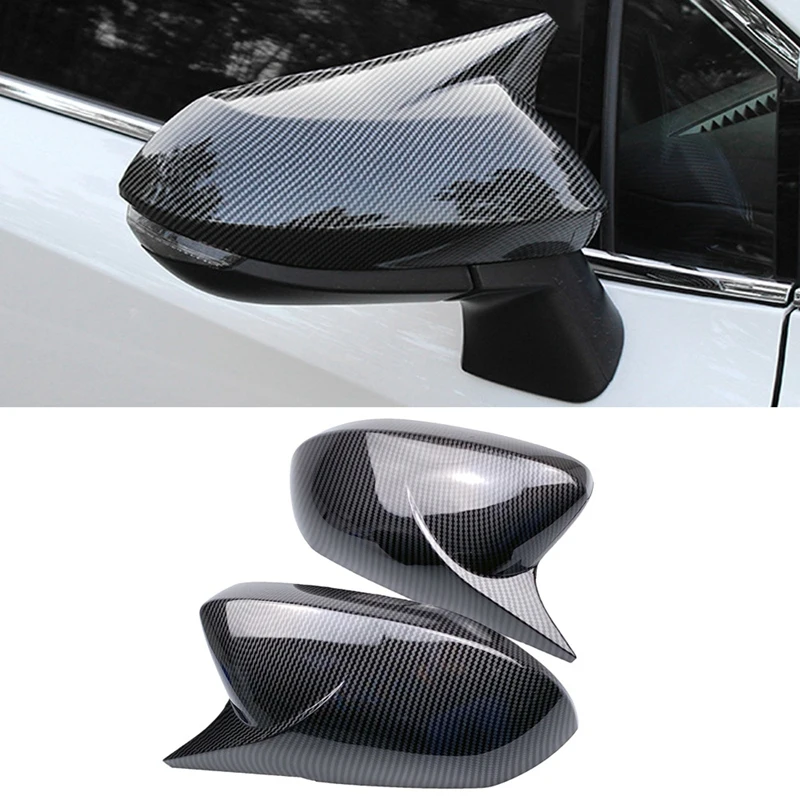

Углеродного волокна накладка на зеркало заднего вида автомобиля боковой двери боковое зеркало крышки отделкой в виде ракушки для Защитные ...
