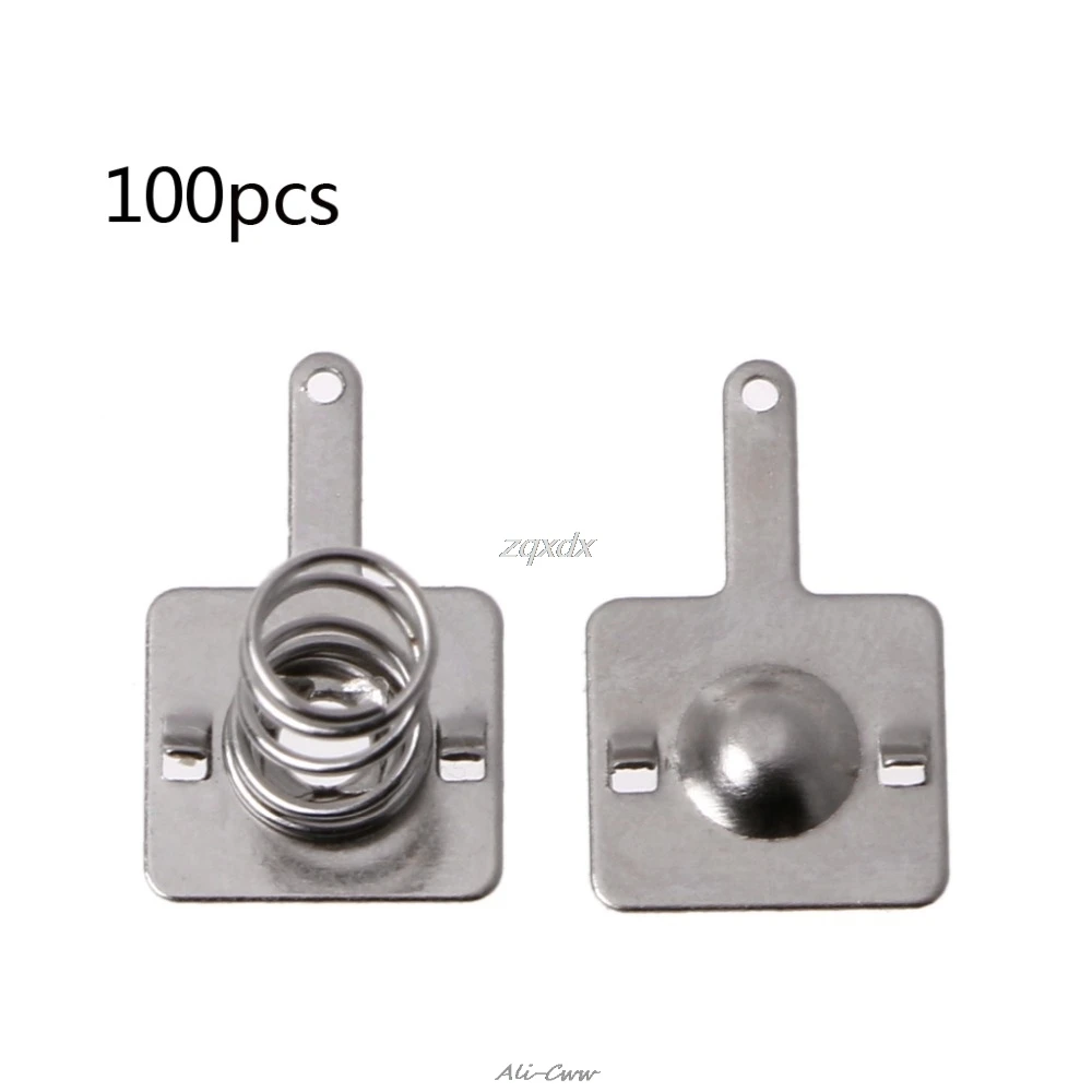 

100pcs Battery Shrapnel AA or AAA Battery Spring 5 No. Positive And Negative Contact Pieces 9*8MM