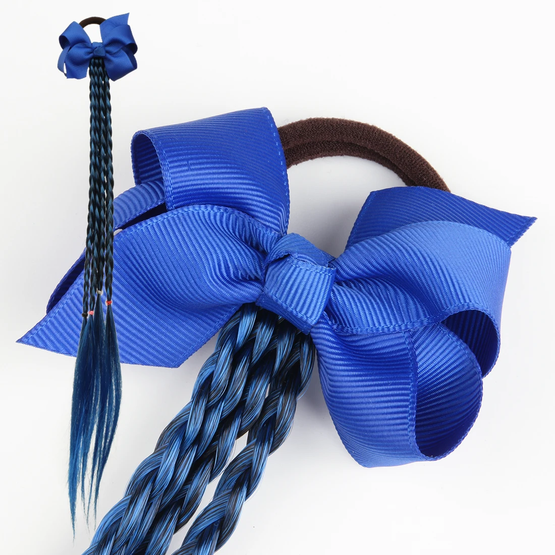 3inch bow7 1 шт. Женская эластичная лента для волос твист парик повязка на голову богемный Плетеный головной убор детский бант зажим для волос головной убор - Цвет: 3inch bow7