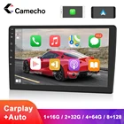 Camecho Android 10,0 автомобильный мультимедийный плеер Радио 8 + 128G стерео 10,1 дюймов QLED экран Carplay и Android авто GPS навигация DSPRDS