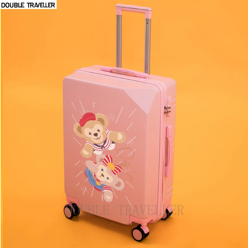 pink luggage kids Women girls travel suitcase Cute cartoon trolley luggage case kids suitcase fashion New bag 20''carry ons case