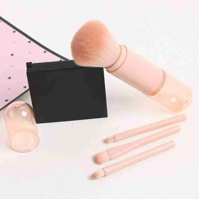 Новый продукт один набор выдвижных кистей для макияжа 4 в 1 портативная Кисть