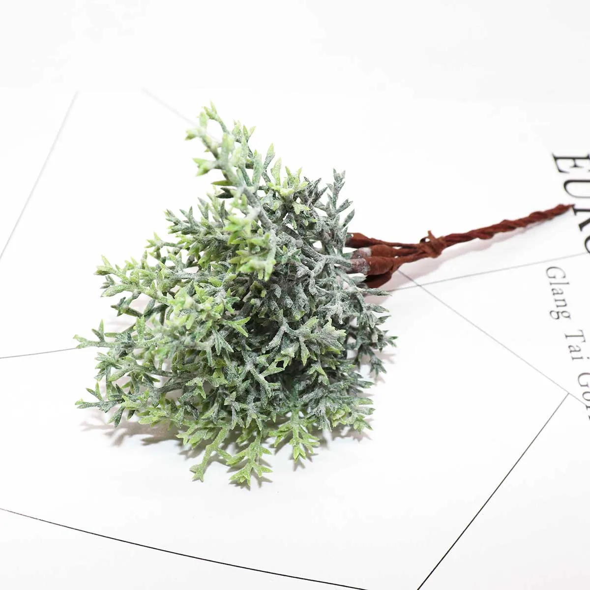 6 шт. искусственные сосновые иголки золотого и серебряного цвета рождественские