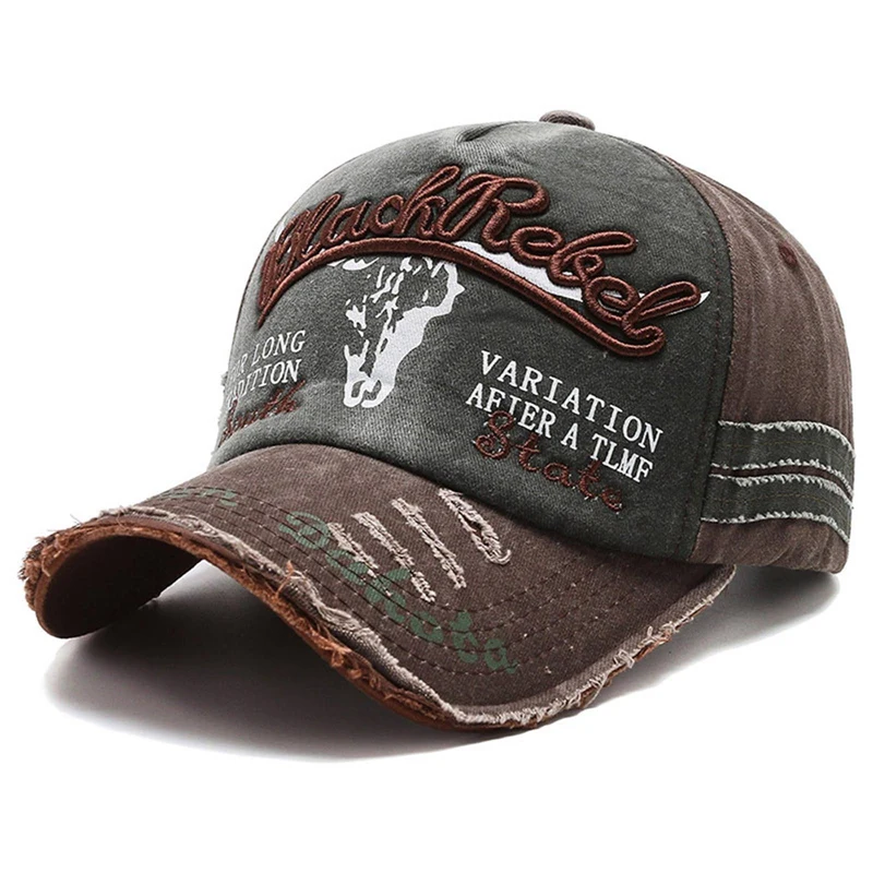 

Fashion Baseball Caps Women's Hip Hop Caps Hole Letters Cap For Men Outdoor Dad Cap Adjustable Unisex
