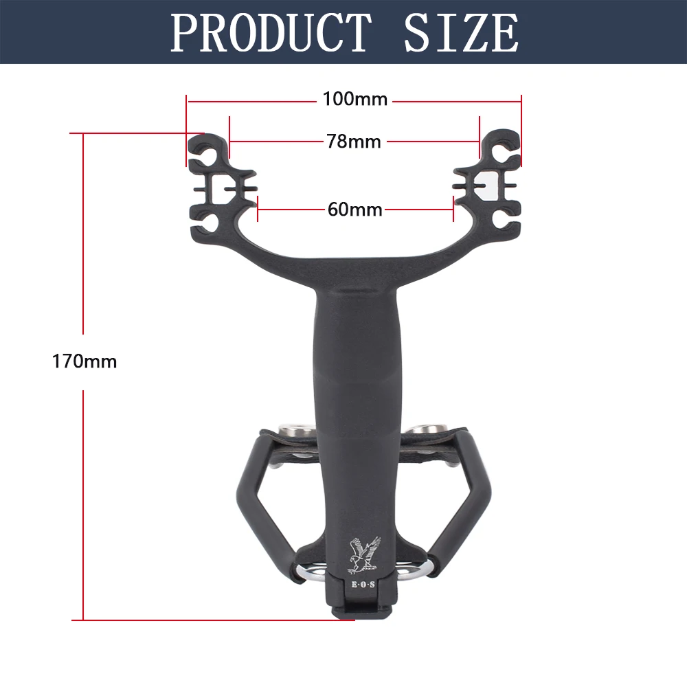 Eagle Sniper Slingshot G7 Wrist Rocket Catapult for Hunting and Outdoor Sports - Black - Free Shipping image 3