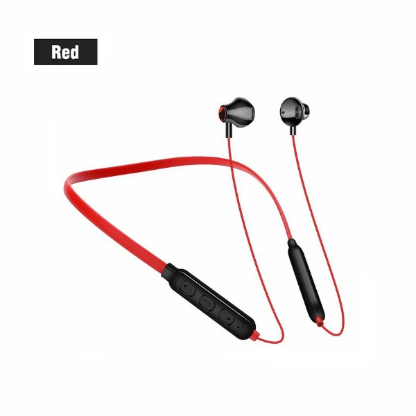 Красный Magenetic, Bluetooth, Висячие Наушники, 5,0 гарнитура, спортивные шейные беспроводные наушники, наушники с микрофоном для всех телефонов - Цвет: Красный