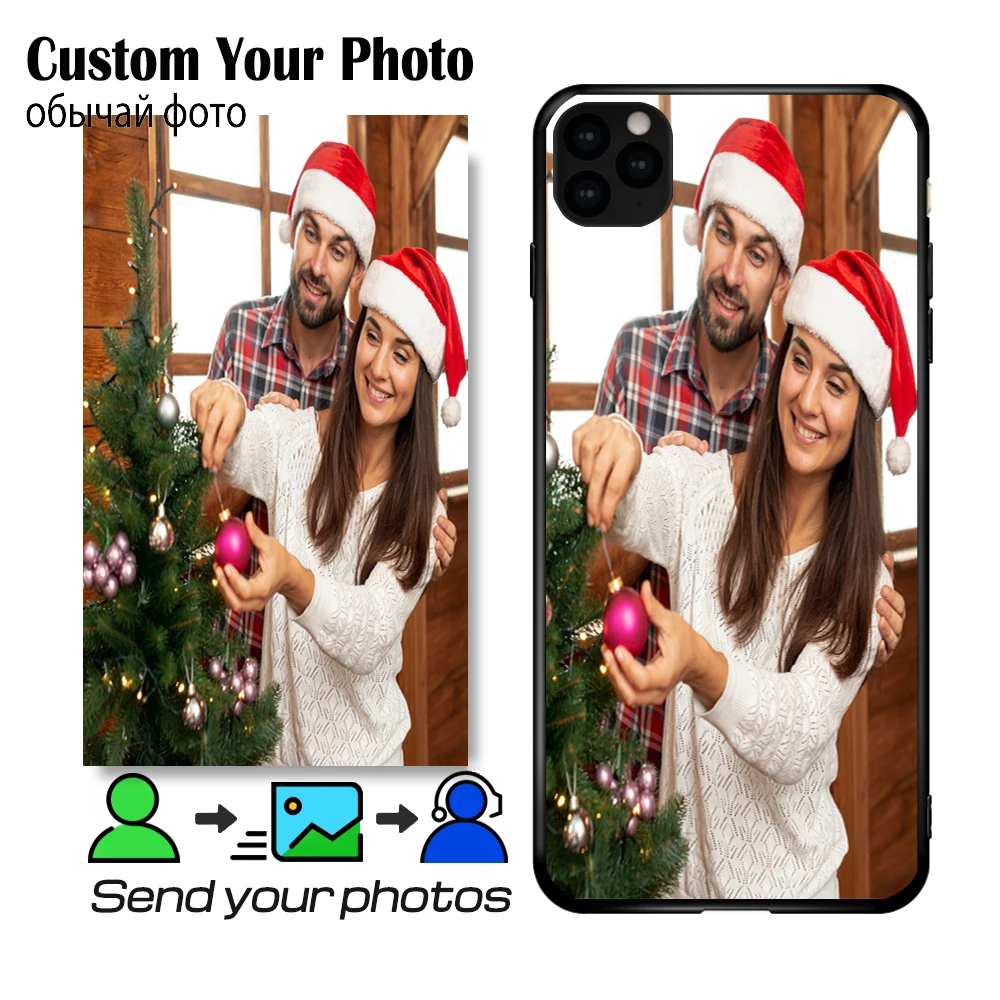 DIY фото на заказ Чехол для телефона iPhone 11 чехол XR XS MAX X 7 8 Plus 6 6S Pro черный мягкий TPU