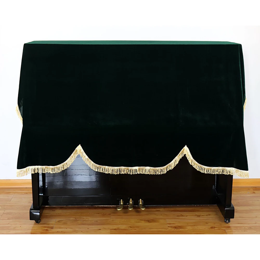 M MBAT High quality 88 Key Half draped Piano Cover Golden velvet Dust-Proof Keyboard 3 colors Folding Musical Accessories |
