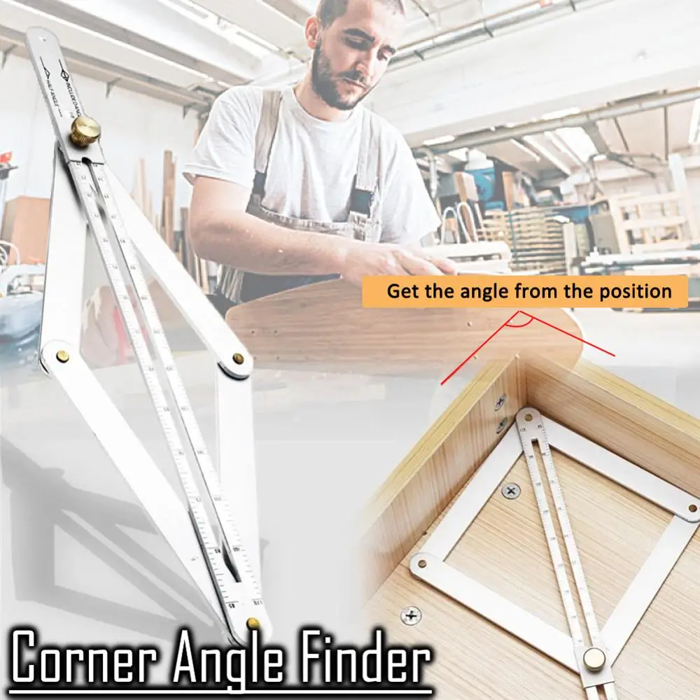 Гибкий Столярный инструмент комбинированная квадратная угловая линейка