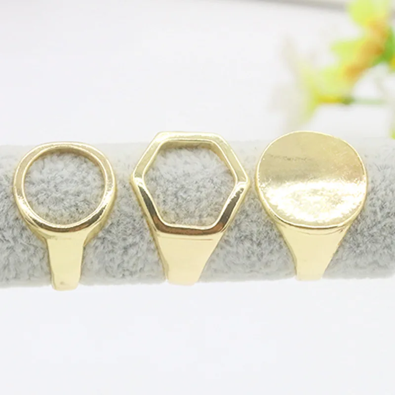 

Fashion Simple Hollow Pentagonal Geometric Three-piece Rings Female Cold Wind Retro High-end Sense of Joint Rings Jewelry Gift