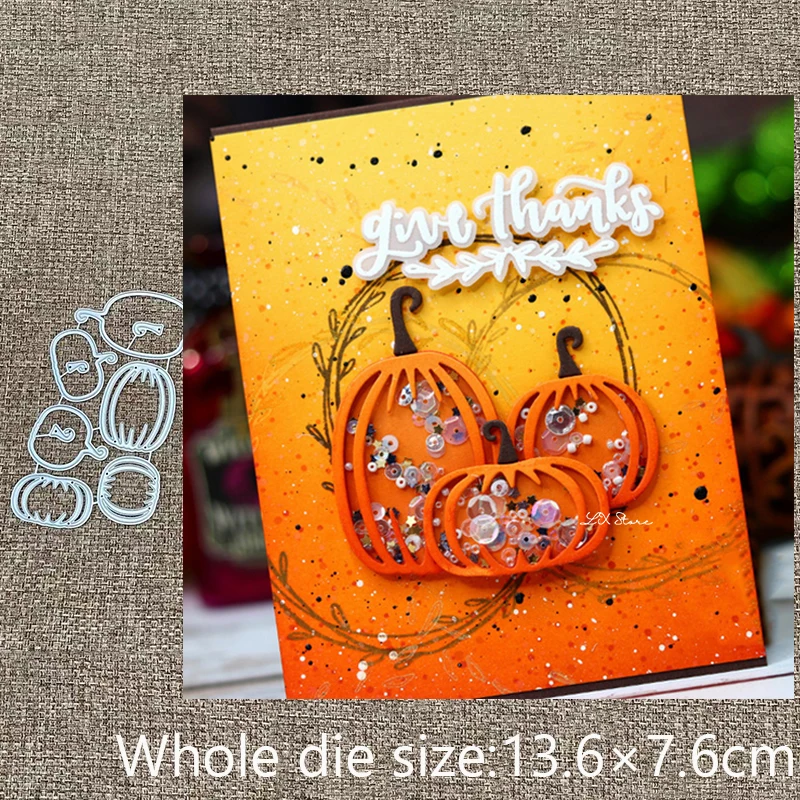 

XLDesign Craft Metal stencil mold Cutting Dies Halloween pumpkin scrapbook die cuts Album Paper Card Craft Embossing