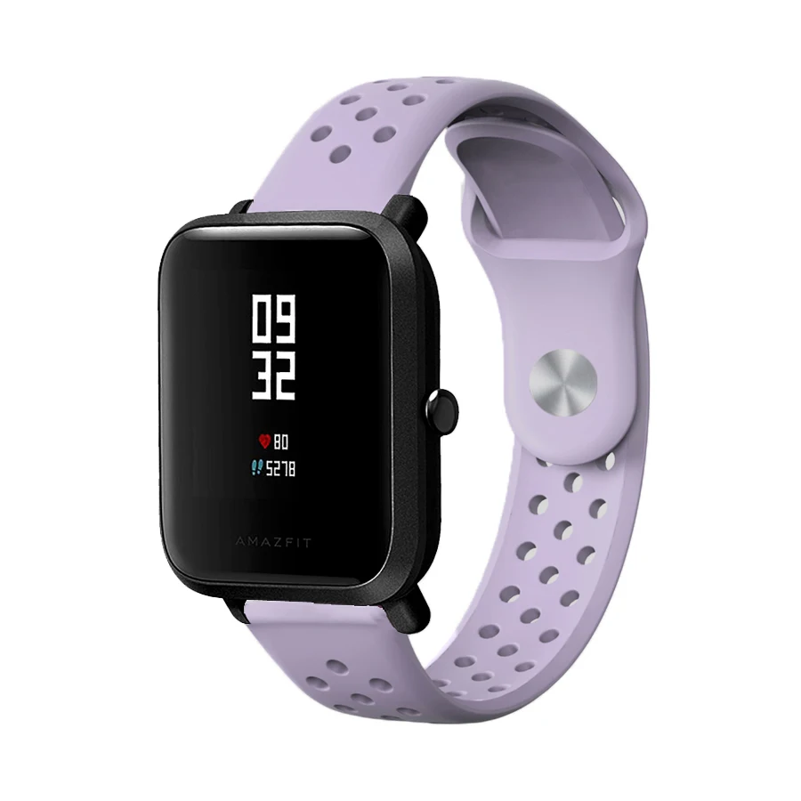 For Amazfit Bip Strap Sport Silicone Replacement Bracelet for Xiaomi Huami Amazfit Bip Lite Youth Accessories Watch Band 20mm