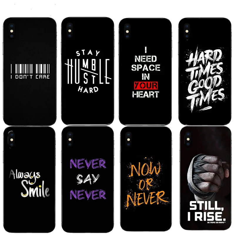 

Hard Mobile Phone Case English Phrase For Iphone XS SE X XR 10 7 8 Plus 5 6S Cellphones Shell 11 Pro Max 12 13 Mini Unique Cover