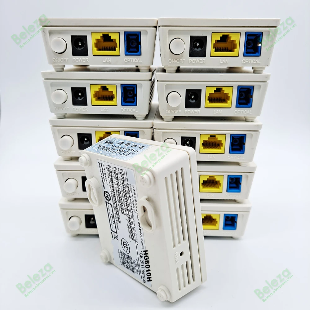 Бесплатная доставка 10 шт. б/у Epon ONU HG8010H ftth оптоволоконный маршрутизатор ont 1GE с