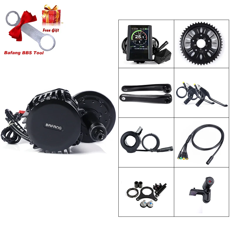 8fun/bafang 48 V/52 в 1000 Вт BBSHD электрический велосипед мотор комплект для каретка 68 мм 100 мм 120 мм с крупными покрышками для езды