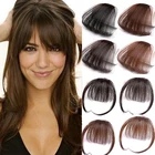 Синтетическая воздушная челка LUPU, естественная челка для девочек, черная, коричневая челка для наращивания волос, накладные волосы