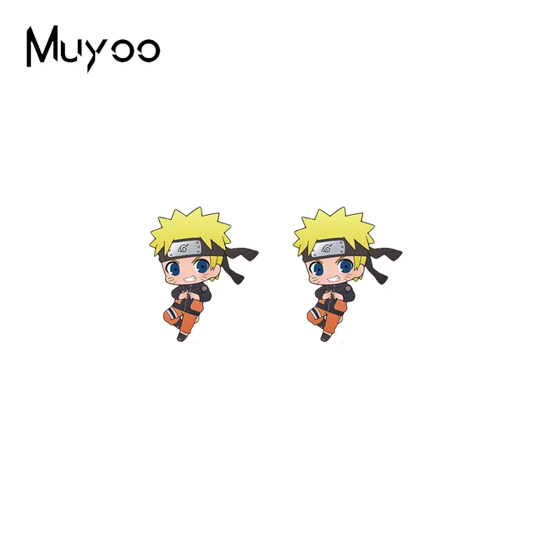 Новое поступление 2021 серьги-гвоздики из эпоксидной смолы с героями мультфильма