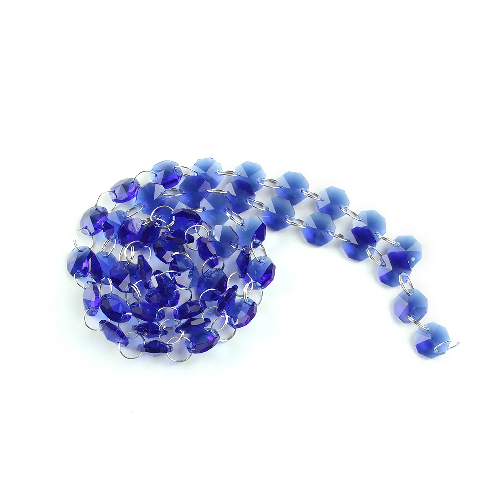 1/5/10 метров темно синего цвета с украшением в виде кристаллов Стекло пряди для