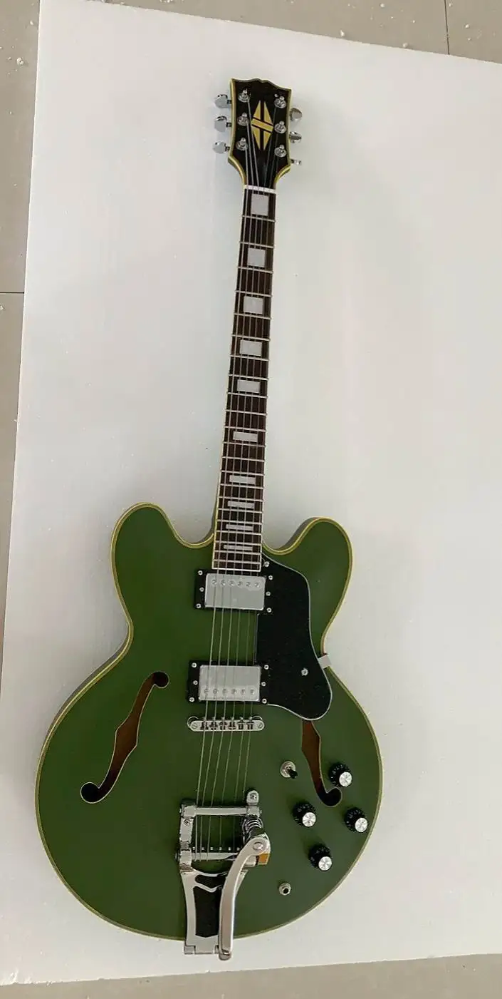Оптовая продажа новая модель 1959 электрическая гитара Jazz Srmi полый корпус высокое