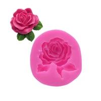 rose flower silicone cake molds 3d candle confectionery chocolate paper cup pastry decorating tools mould for kitchen baking