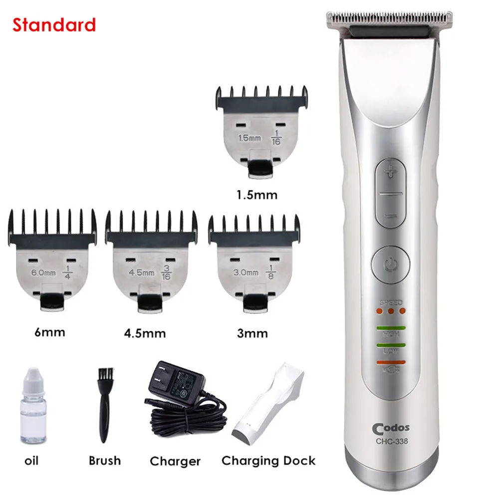 Codos 338 мини- профессиональная перезаряжаемая машинка для стрижки волос мужчин