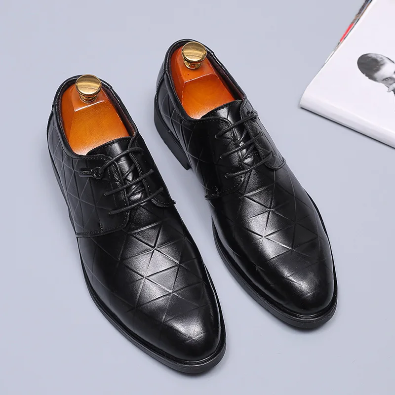 Оксфорды с перфорацией типа броги в британском стиле Повседневная Деловая