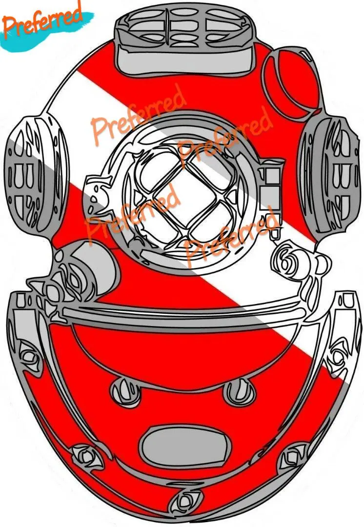 Водоотталкивающая наклейка с черепом для дайвинга и подводного плавания флаг