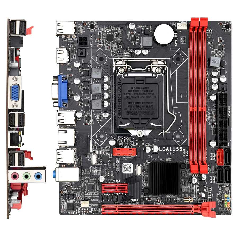 Kllisre B75 настольная материнская плата LGA1155 для i3 i5 i7 процессор поддержка ddr3 памяти