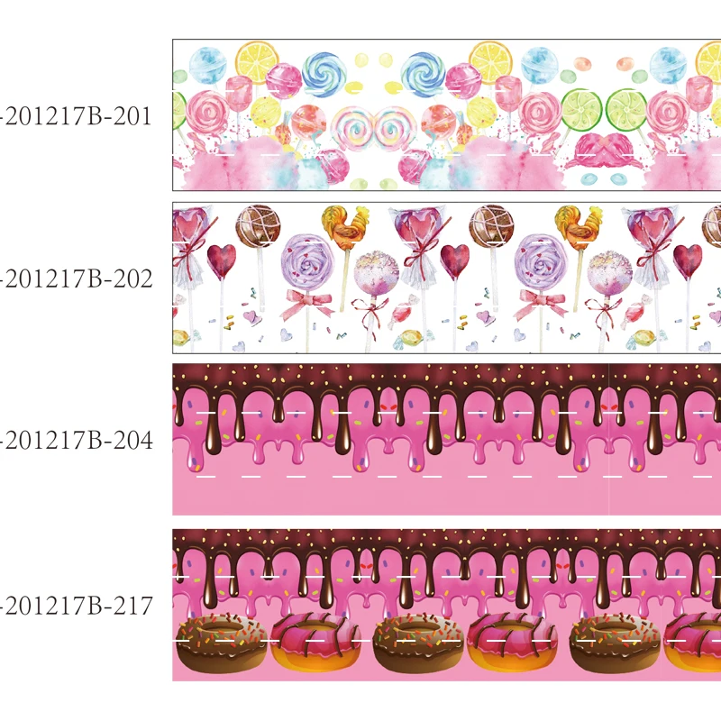 

candy and donuts printed grosgrain ribbon (50 yards/lot) Kids DIY 22MM 25MM 38MM