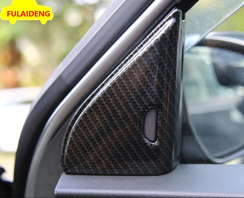 2pcs For Nissan Kicks 2017-2020 ABS Carbon Fiber Interior Front Triangle A column Window Cover Trim Decorative sequins | Автомобили и