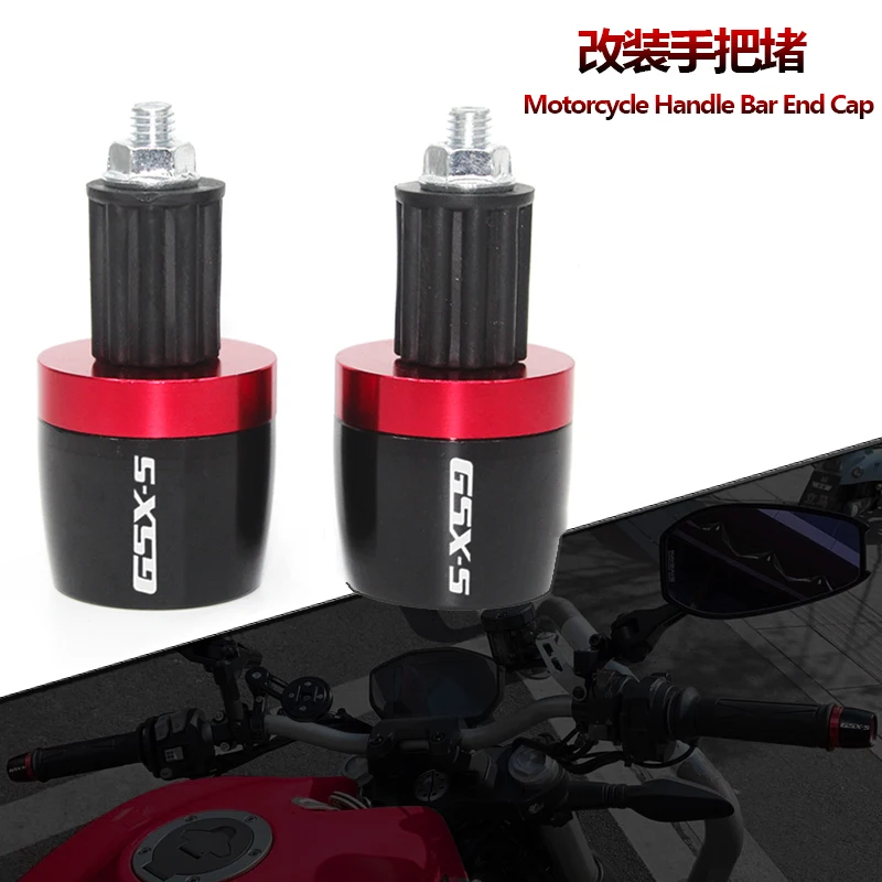 

For SUZUKI GSXS GSX-S 125 150 750 1000 F ABS GSXS750 GSXS1000 Motorcycle 7/8" 22MM Handlebar Hand Grips Handle Bar End Cap