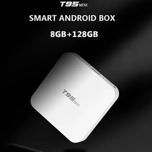 t95 android 10 0 smart tv box allwinner h313 2 4g wifi 8gb 128gb network tvbox h 265 decoder 4k google youtube media player hdr free global shipping