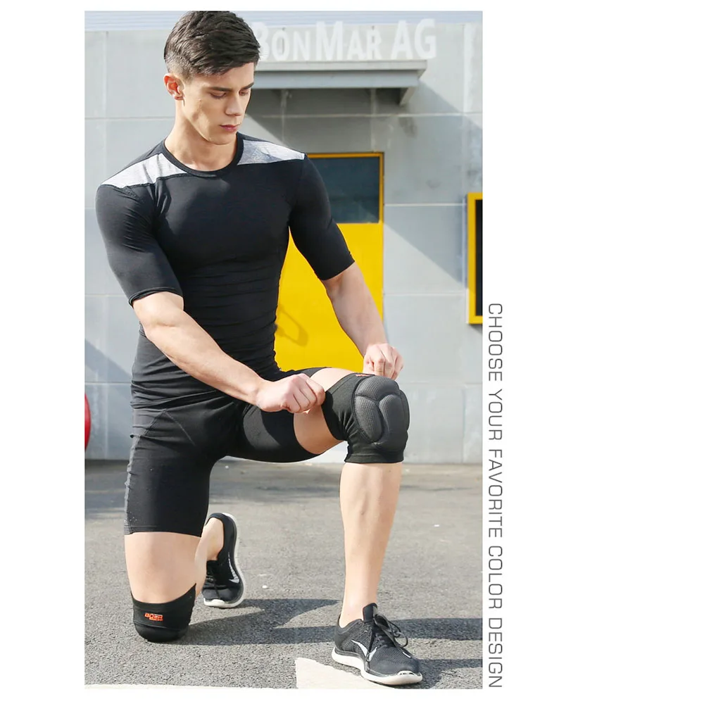 Thicked футбол волейбол Экстремальные виды спорта Лыжные наколенники фитнес колено