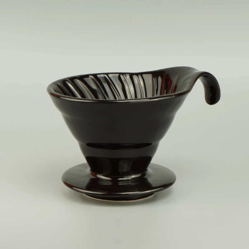 Новый V-образный керамический капельный фильтр с ручкой Простой анти-ожоги