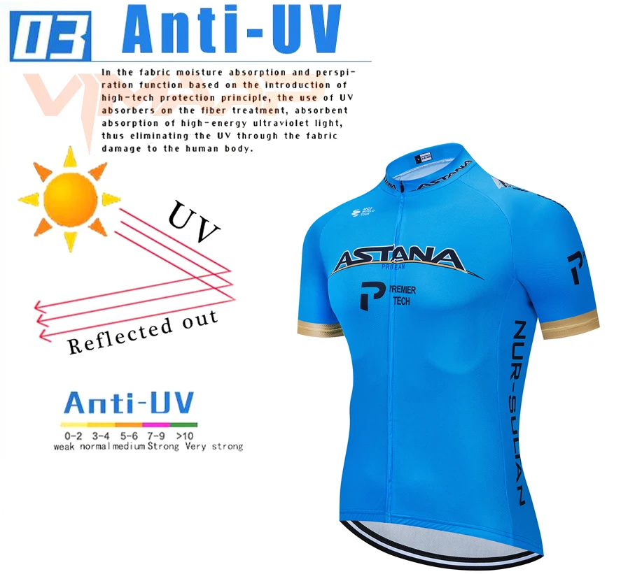 

2021 Astana summer Cycling Jerseys Bike Short sleeve clothes Quick-Dry gel set cycling Clothing Ropa Ciclismo uniformes Maillot