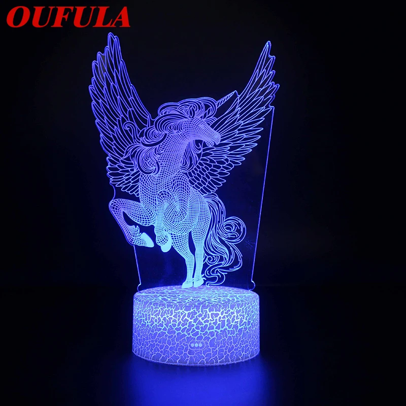 

DLMH Ночные светодиодные лампы Новинка 3D лампа милая игрушка подарок 7 цветов мультяшная атмосферная лампа для детской комнаты