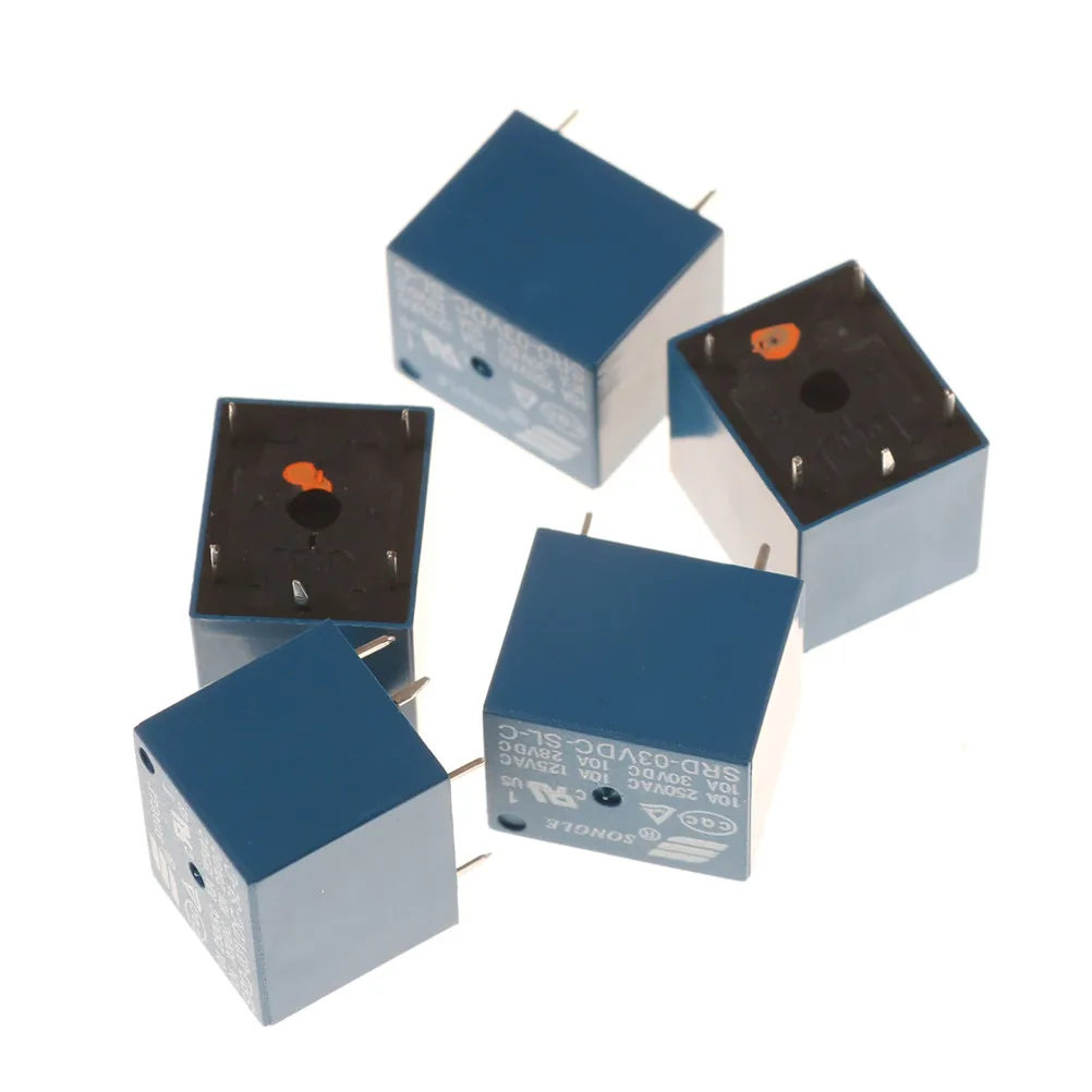 5 шт. Mini 3V DC Мощность реле SRD 3VDC SL C PCB Тип оптовая торговля|Реле| |