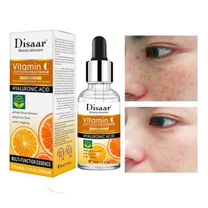 Витамин C лицевой Сыворотки крем для лица против морщин и стареющей кожи кожей, очищение пор для отбеливания веснушек кремы увлажняющий Уход за лицом крем с гиалуроновой кислотой