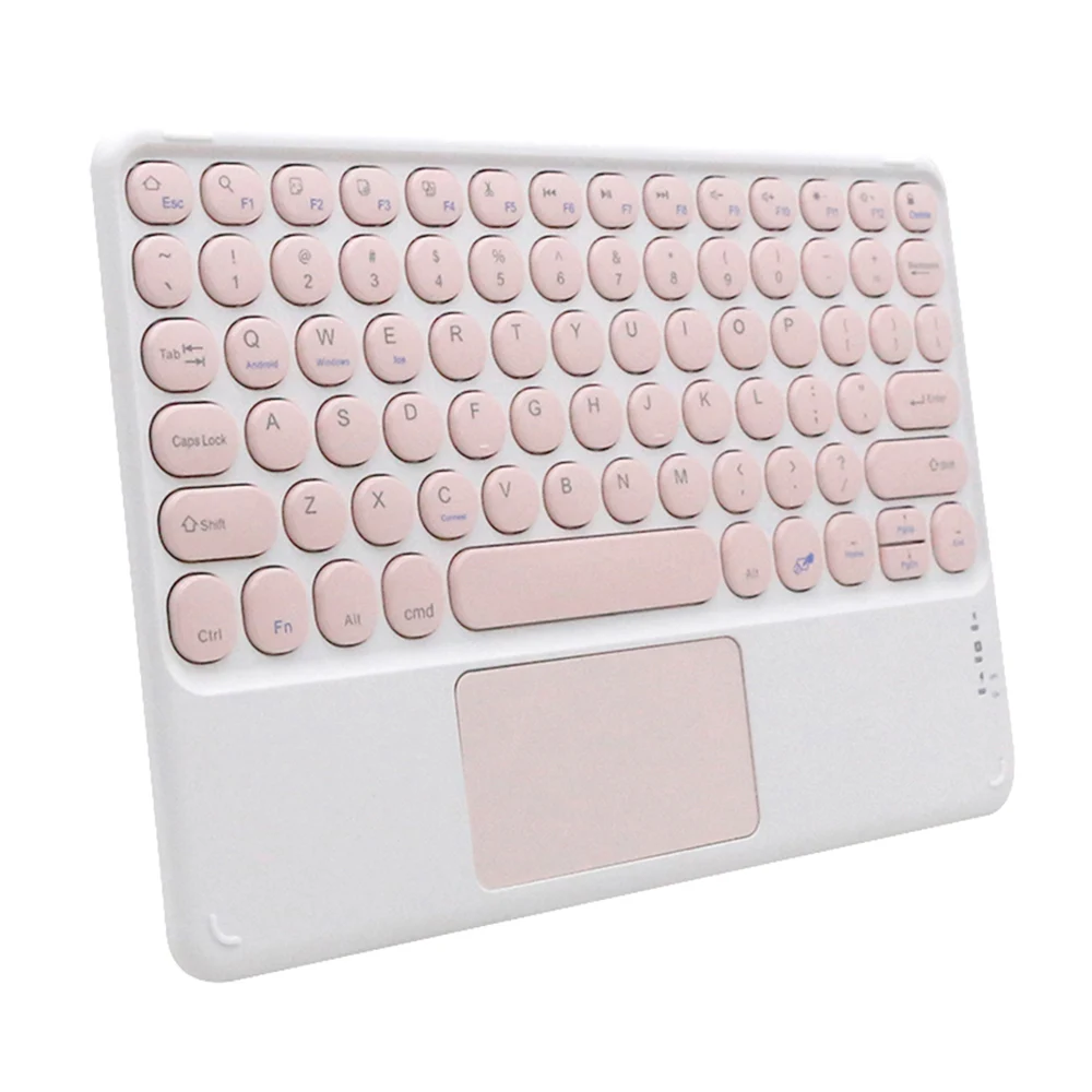 

Mini Wireless Bluetooth Keyboard with Touchpad Portable 10 Inch Universal Rechargeable Keyboard for iPad Tablet