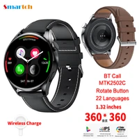 wear 3 pro smart watch men 360360 rotating button full touch screen blue tooth call wear3pro smartwatch pk huawei watch 3
