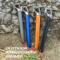 outdoor climbing hiking hammer aluminum alloy handle with lanyard camping tool aluminum alloy handle with lanyard camping tool