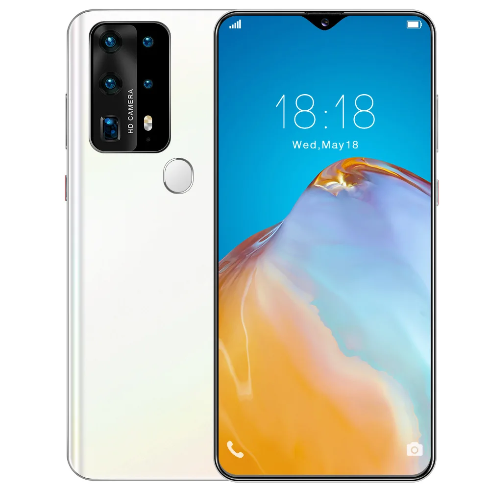 

In Stock 6.7 Inch P43 Pro Global Version Phone 8 256GB ROM New MediaTek Octa Core 5 camera 4800mah 2020 4G LTE NFC