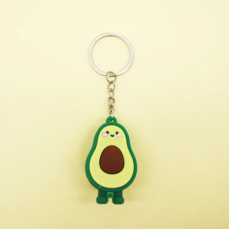 Брелок для ключей с 3d-изображением авокадо модный брелок имитацией фруктов
