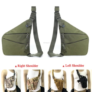 Сумка-кобура для пистолета, тактическая сумка через плечо для охоты, занятий спортом на открытом воздухе, с защитой от кражи, для телефона, кошелька