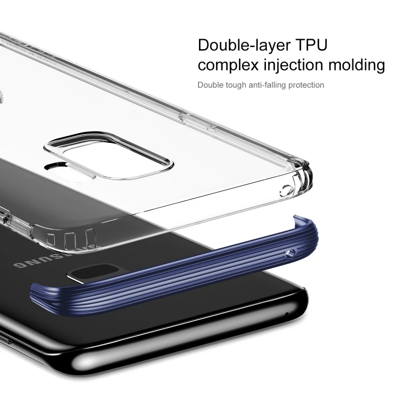 Чехол Baseus для samsung Galaxy S9 Plus, ультра тонкий прозрачный мягкий силиконовый чехол из ТПУ для samsung S9 S9Plus, чехлы