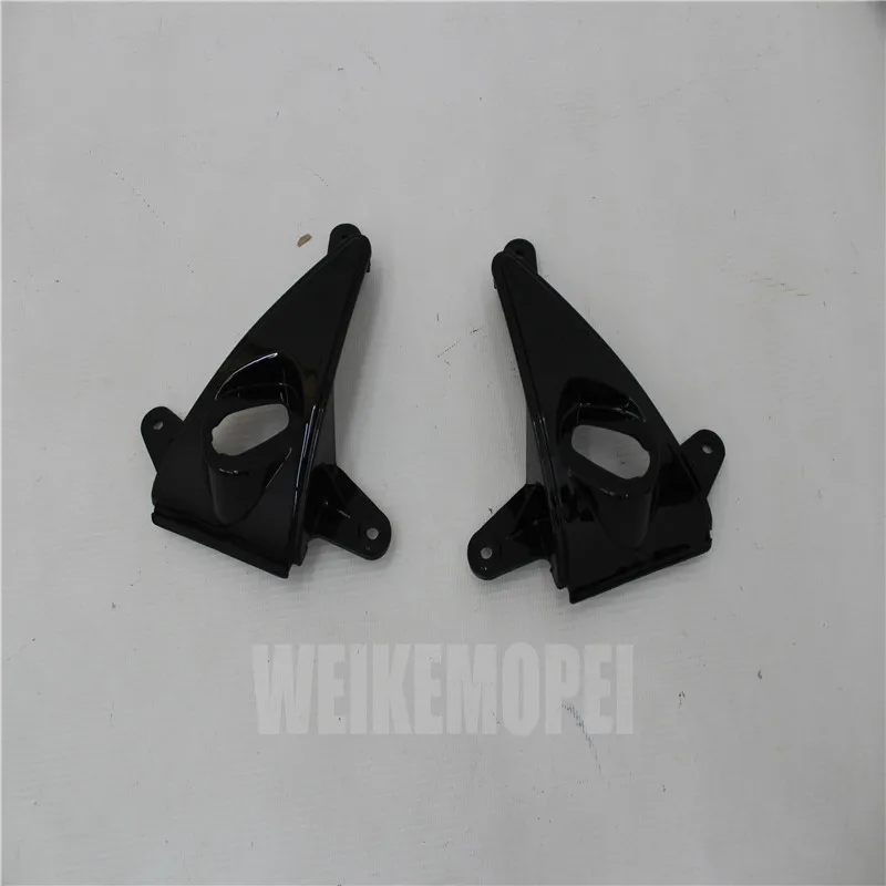 Черный козырек переднего указателя поворота для Kawasaki Ninja ZX10R 06 07 ZX1000 ZX10RR 2006 2007.