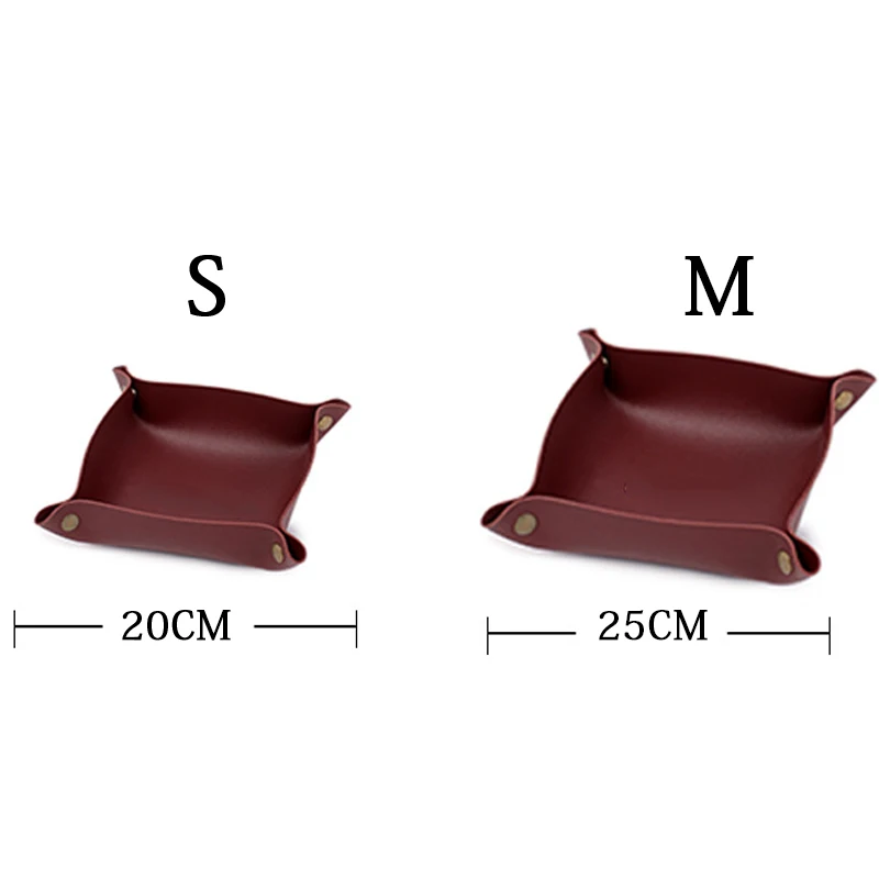 Настольный лоток для хранения кожаных ключей украшение дома костей кошелек