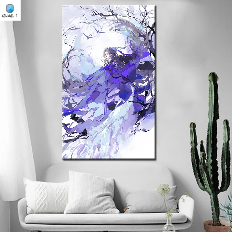 

Ручная роспись маслом на холсте боевые искусства анимация Раскраска по номерам традиционная китайская живопись для домашнего декора