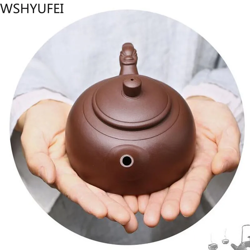 Исин фиолетовый песок чайный кунг-фу ручной работы горшок Dahongpao грязи чайный набор 320 мл китайский чай церемония подарки аутентичный чайный набор винный набор